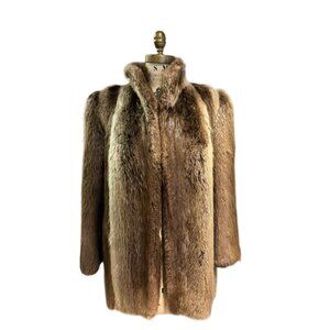 Mink Light brown Fur Jacket, Medium